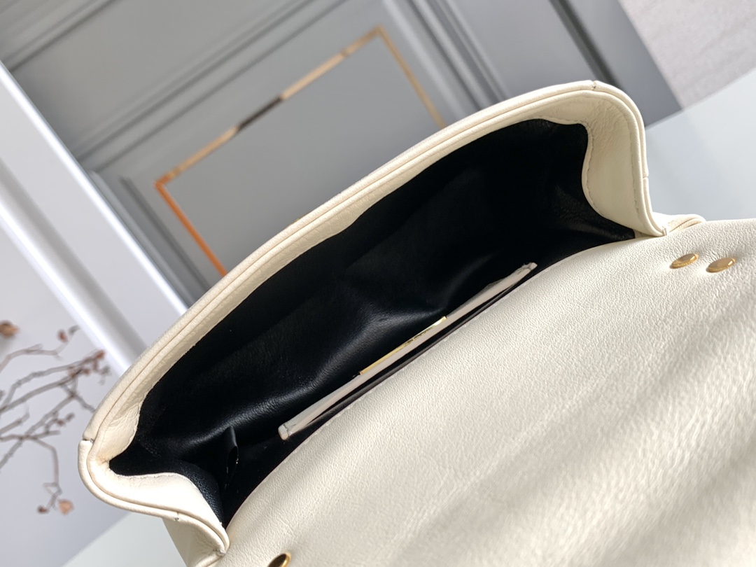 Bvlgari Serpenti Cabochon Crossbody Mini Bag White